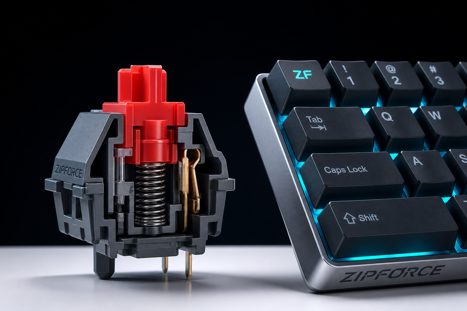 Red Linear Switch